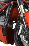 Ochranné mřížky chladičů R&G Racing pro motocykly DUCATI 848 STREETFIGHTER, černé